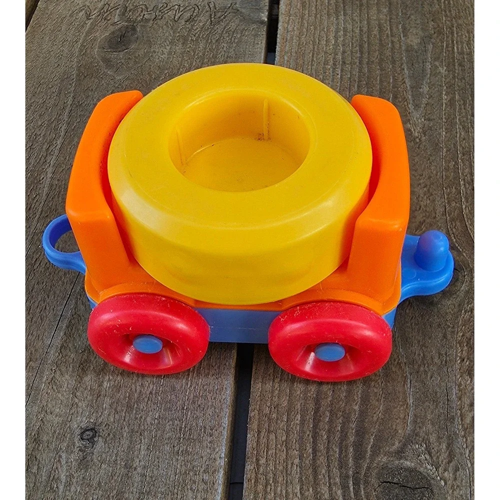 Fisher Price Little People Train Car Cement Mixer DMC44 Multi Color 2015 Mattel